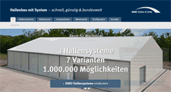 Desktop Screenshot of harz-hallen.de